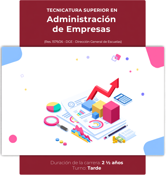 Flyer de la Tecnicatura Superior en Administración de Empresas