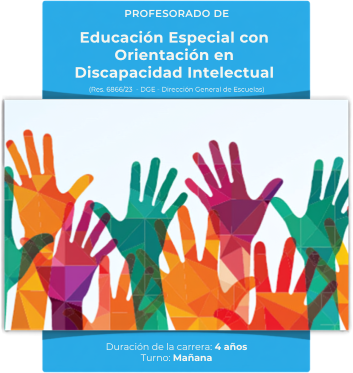 Flyer del Profesorado de Educación Especial con Orientación en Discapacidad Intelectual