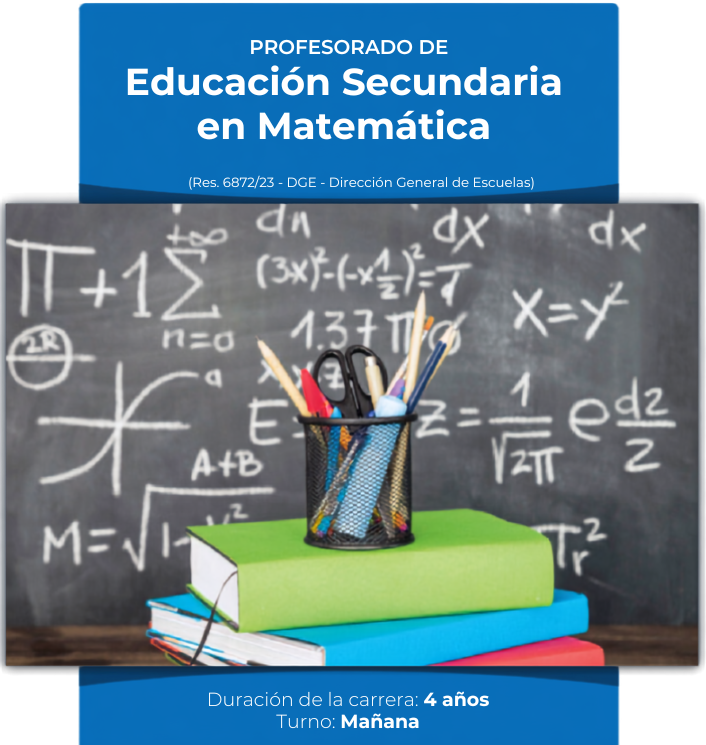 Flyer del Profesorado de Educación Secundaria en Matemática