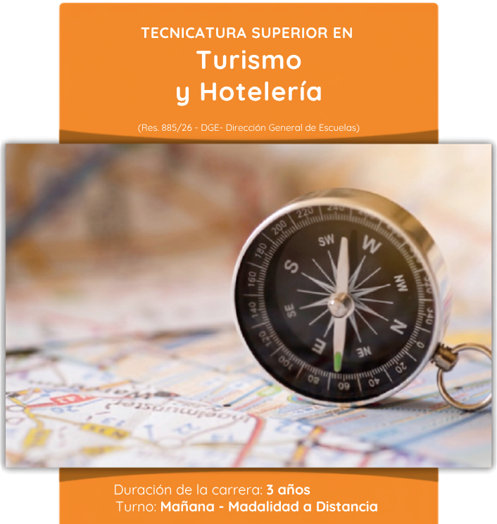 Flyer de la Tecnicatura Superior en Turismo y Hotelería