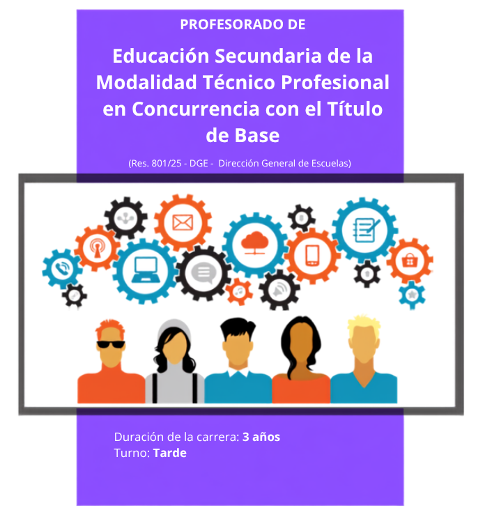 Flyer del Profesorado de Educación Secundaria Técnico Profesional
